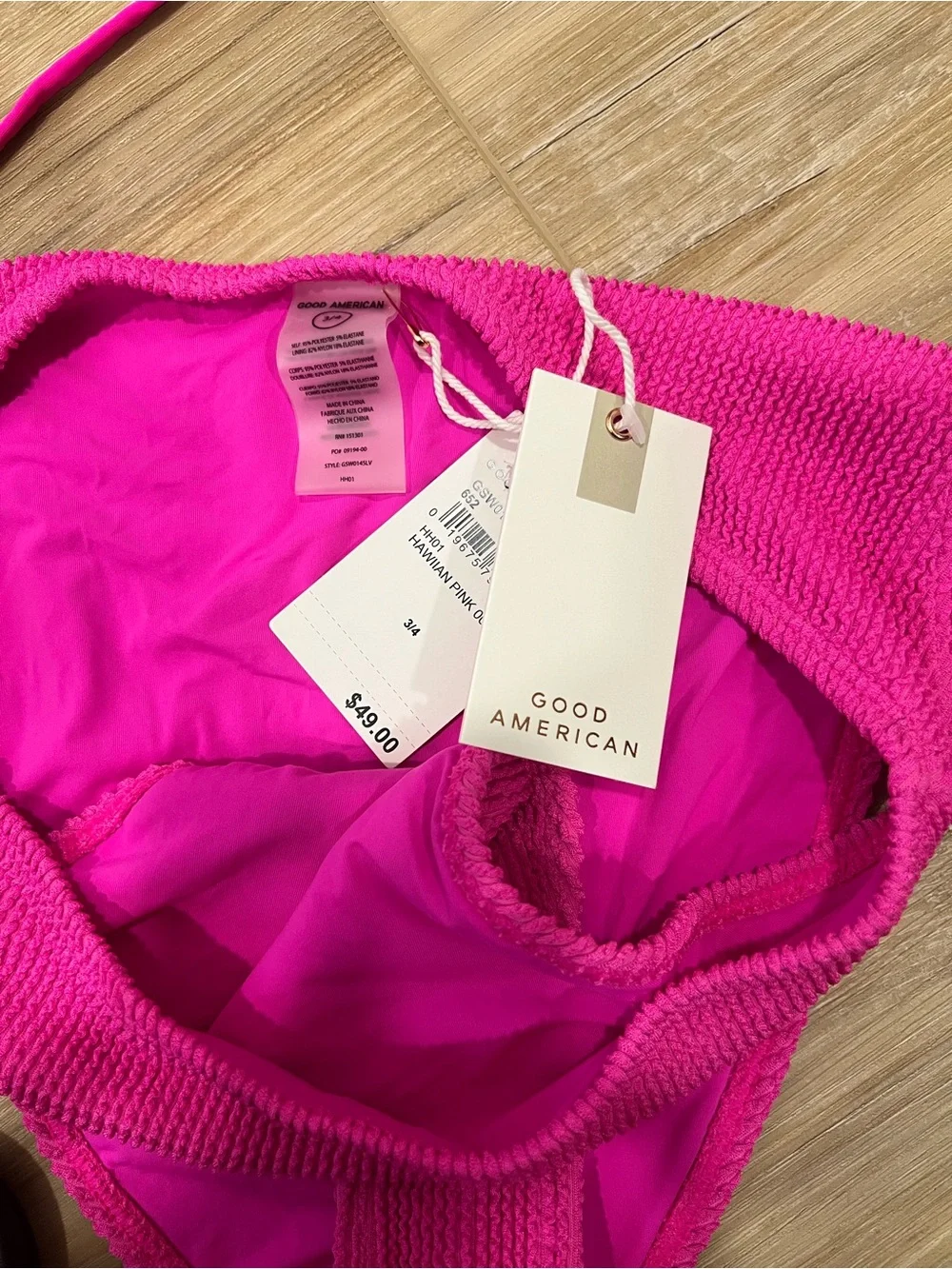 Good American Vibrant Pink Bikini Set